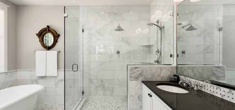 bathroom shower door installation in Richmond